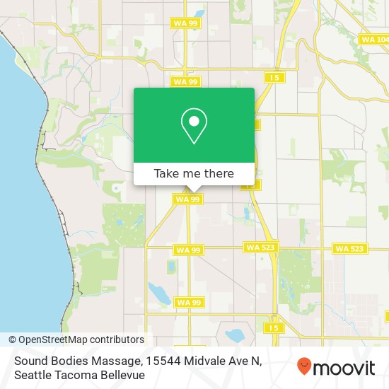 Mapa de Sound Bodies Massage, 15544 Midvale Ave N