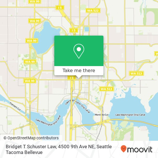 Bridget T Schuster Law, 4500 9th Ave NE map