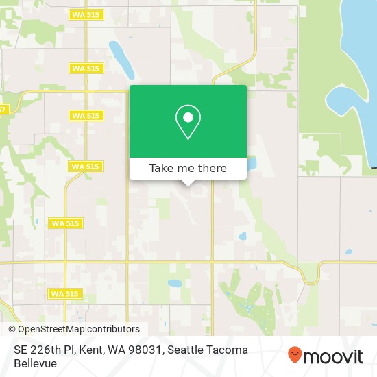 Mapa de SE 226th Pl, Kent, WA 98031