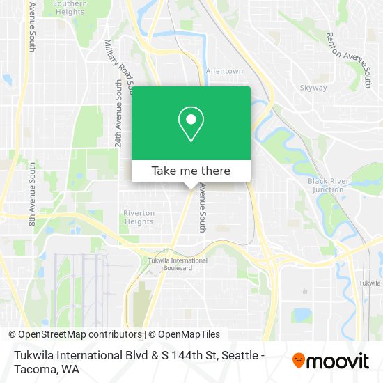 Tukwila International Blvd & S 144th St map