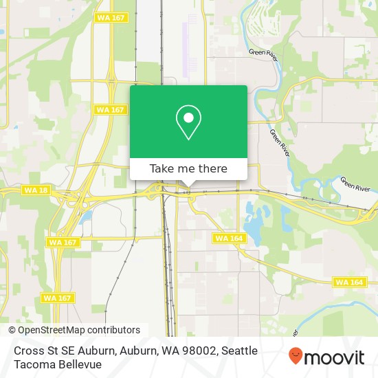 Mapa de Cross St SE Auburn, Auburn, WA 98002