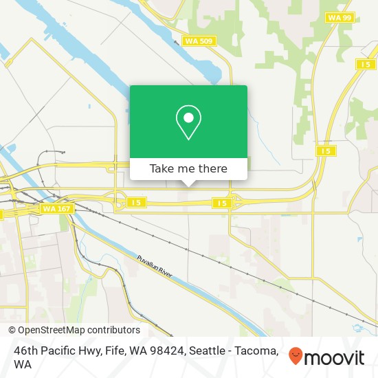 Mapa de 46th Pacific Hwy, Fife, WA 98424