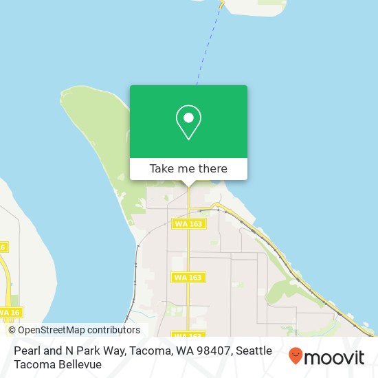 Pearl and N Park Way, Tacoma, WA 98407 map