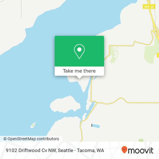 Mapa de 9102 Driftwood Cv NW, Gig Harbor, WA 98332