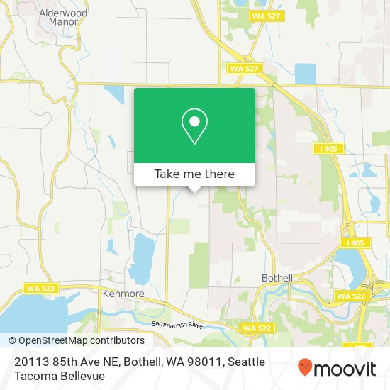 Mapa de 20113 85th Ave NE, Bothell, WA 98011