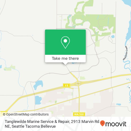 Tanglewilde Marine Service & Repair, 2913 Marvin Rd NE map