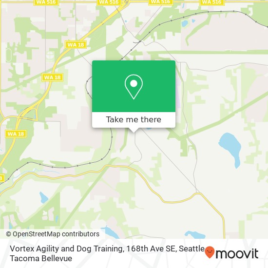 Mapa de Vortex Agility and Dog Training, 168th Ave SE