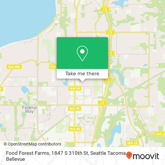 Food Forest Farms, 1847 S 310th St map