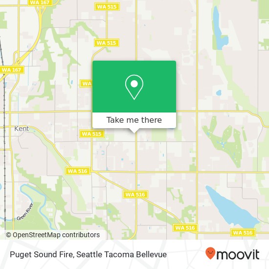 Puget Sound Fire map