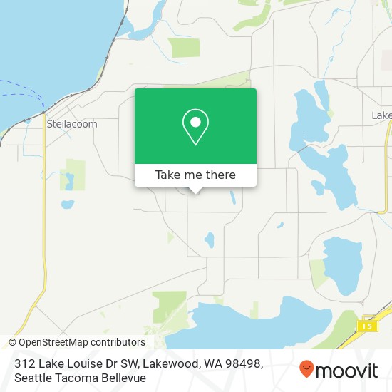 312 Lake Louise Dr SW, Lakewood, WA 98498 map