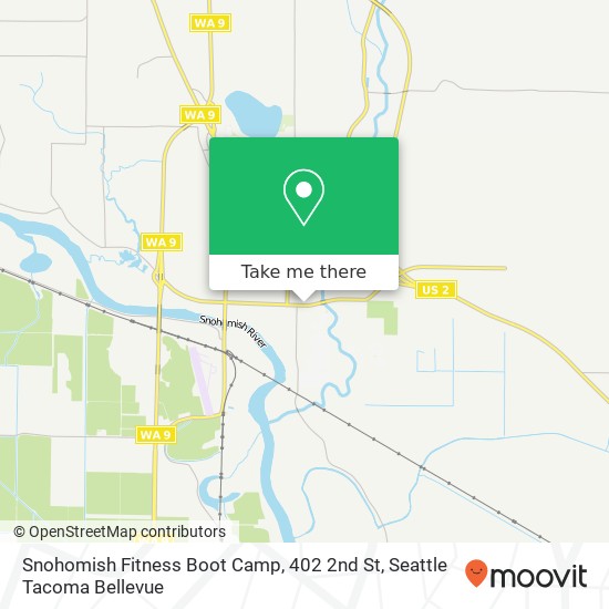 Mapa de Snohomish Fitness Boot Camp, 402 2nd St