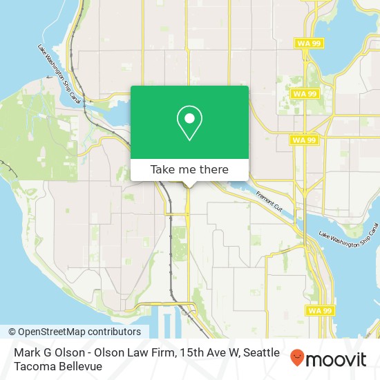 Mark G Olson - Olson Law Firm, 15th Ave W map