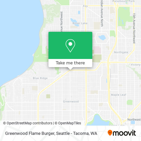 Greenwood Flame Burger map