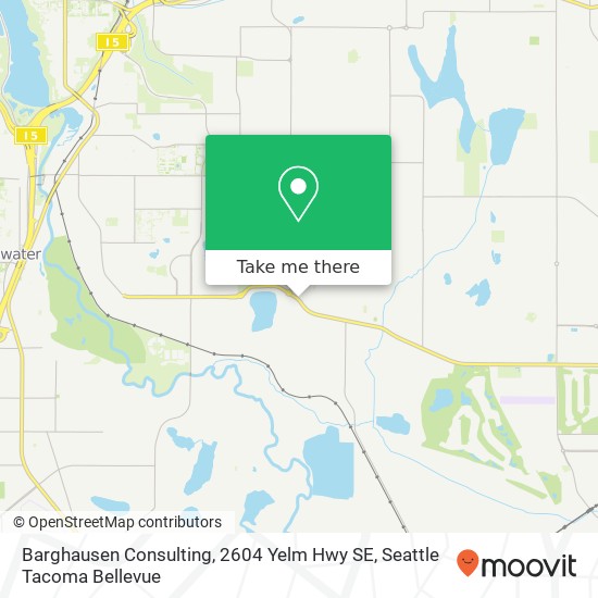 Barghausen Consulting, 2604 Yelm Hwy SE map