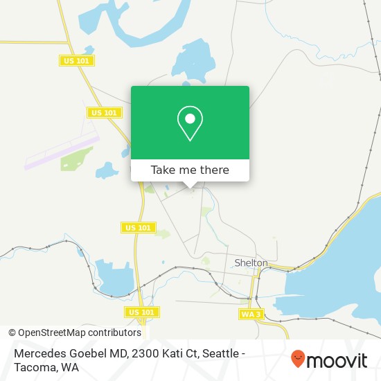Mapa de Mercedes Goebel MD, 2300 Kati Ct