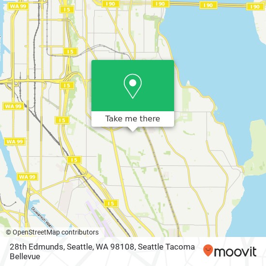 Mapa de 28th Edmunds, Seattle, WA 98108