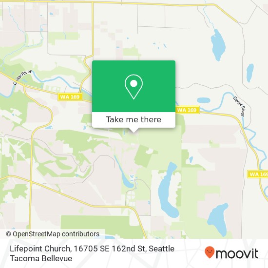 Mapa de Lifepoint Church, 16705 SE 162nd St