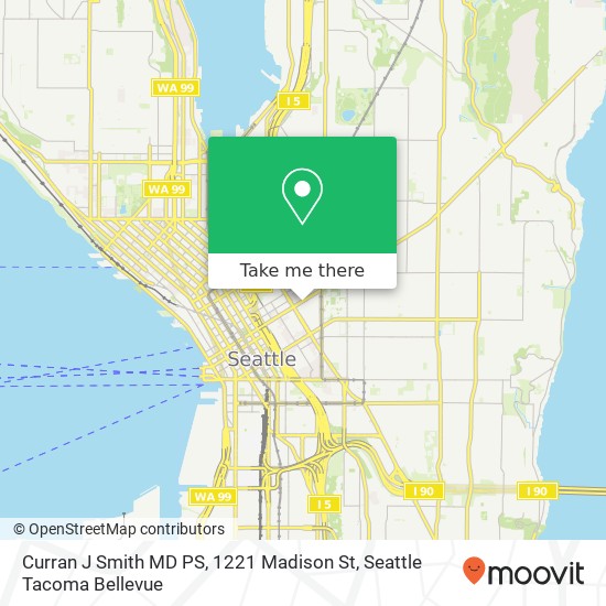 Mapa de Curran J Smith MD PS, 1221 Madison St