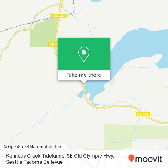 Mapa de Kennedy Creek Tidelands, SE Old Olympic Hwy