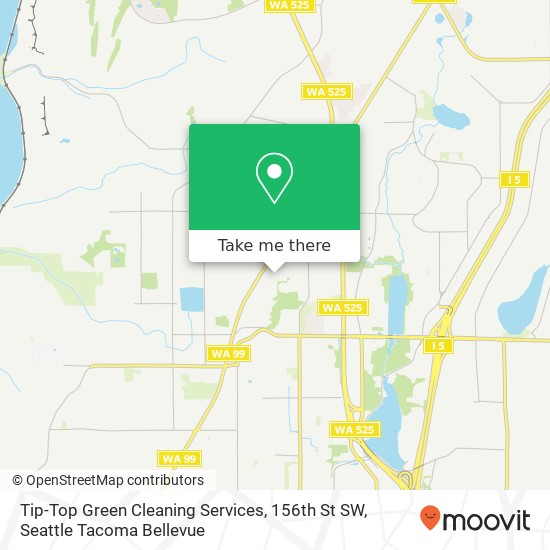 Mapa de Tip-Top Green Cleaning Services, 156th St SW