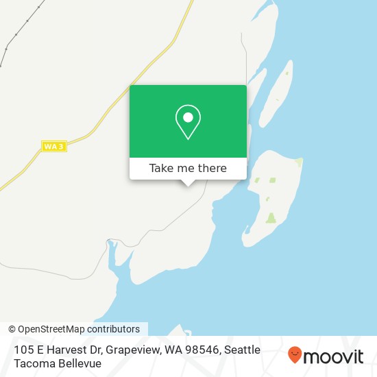 105 E Harvest Dr, Grapeview, WA 98546 map