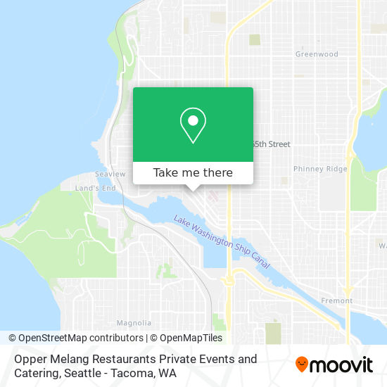 Mapa de Opper Melang Restaurants Private Events and Catering