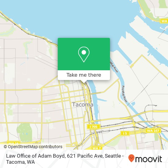 Mapa de Law Office of Adam Boyd, 621 Pacific Ave