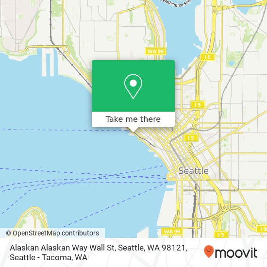 Mapa de Alaskan Alaskan Way Wall St, Seattle, WA 98121