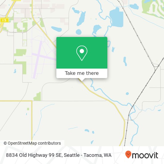 Mapa de 8834 Old Highway 99 SE, Tumwater, WA 98501