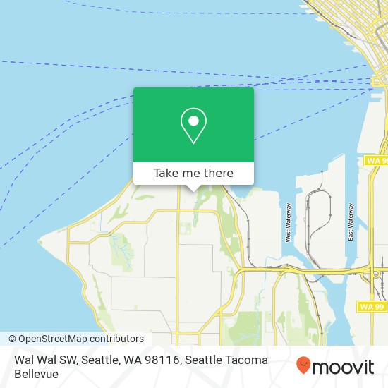 Wal Wal SW, Seattle, WA 98116 map