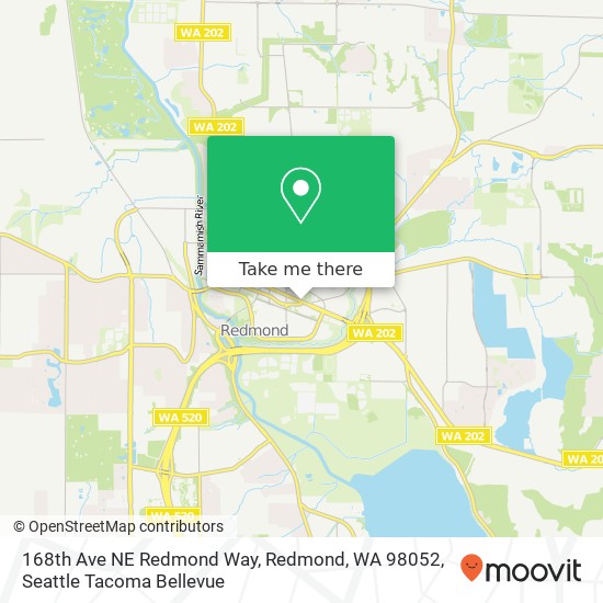 168th Ave NE Redmond Way, Redmond, WA 98052 map