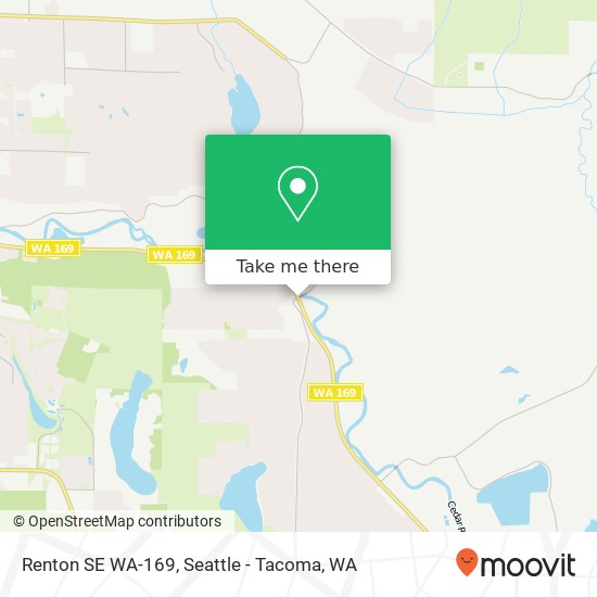 Mapa de Renton SE WA-169, Maple Valley, WA 98038