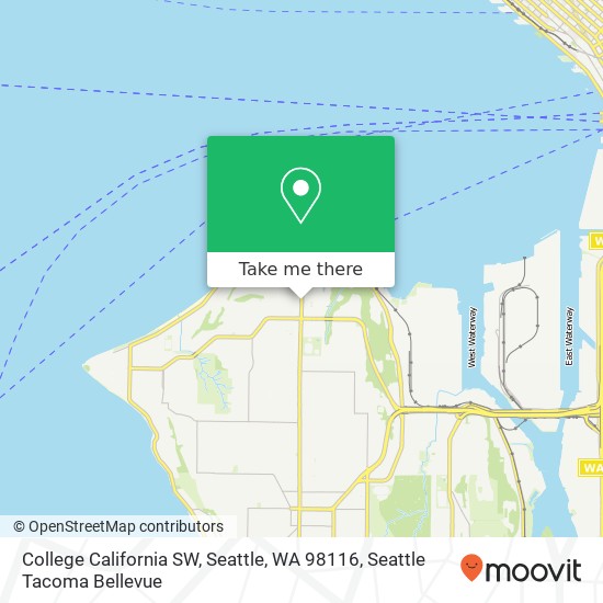 College California SW, Seattle, WA 98116 map