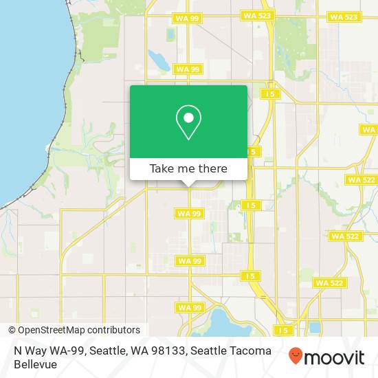 Mapa de N Way WA-99, Seattle, WA 98133