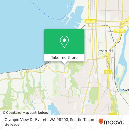 Mapa de Olympic View Dr, Everett, WA 98203