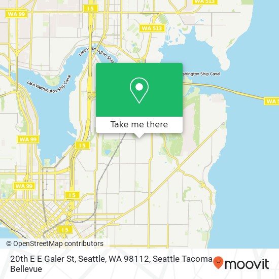 20th E E Galer St, Seattle, WA 98112 map