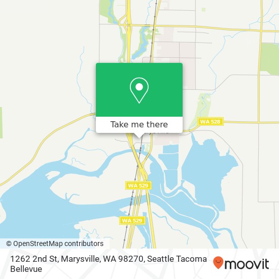 Mapa de 1262 2nd St, Marysville, WA 98270