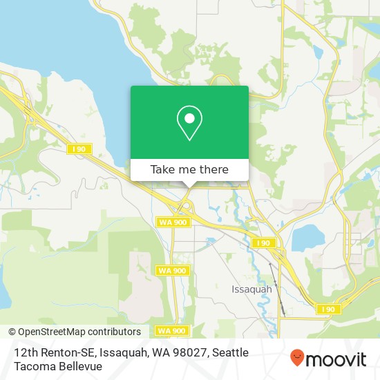 Mapa de 12th Renton-SE, Issaquah, WA 98027