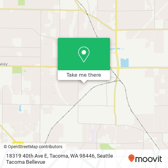 Mapa de 18319 40th Ave E, Tacoma, WA 98446