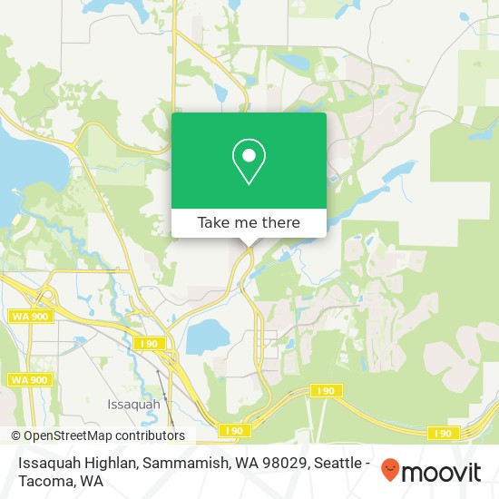 Issaquah Highlan, Sammamish, WA 98029 map