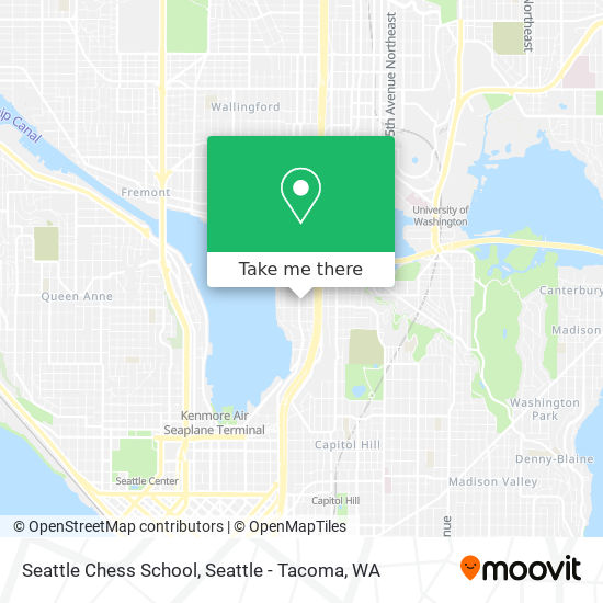 Mapa de Seattle Chess School
