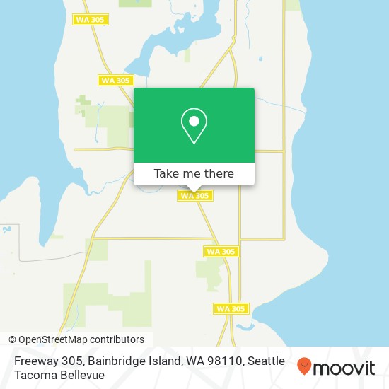 Mapa de Freeway 305, Bainbridge Island, WA 98110