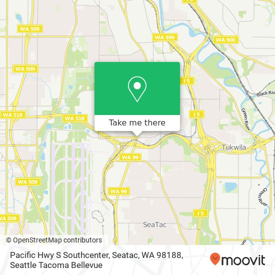 Pacific Hwy S Southcenter, Seatac, WA 98188 map