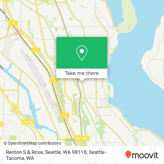 Mapa de Renton S & Rose, Seattle, WA 98118