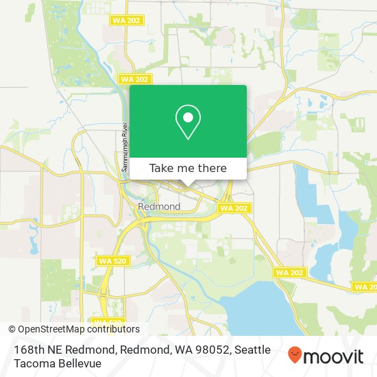 168th NE Redmond, Redmond, WA 98052 map