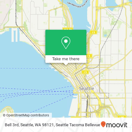 Mapa de Bell 3rd, Seattle, WA 98121