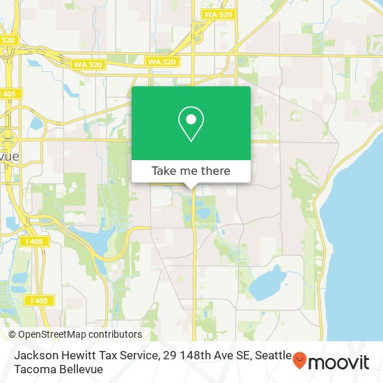 Mapa de Jackson Hewitt Tax Service, 29 148th Ave SE