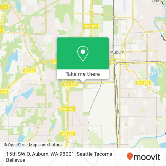 Mapa de 15th SW O, Auburn, WA 98001