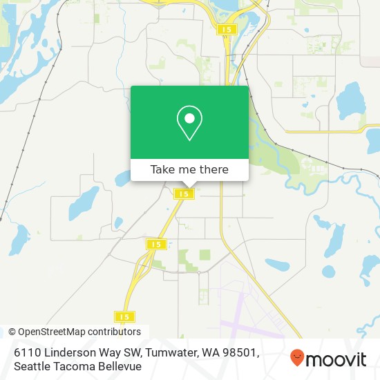 6110 Linderson Way SW, Tumwater, WA 98501 map