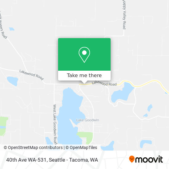 Mapa de 40th Ave WA-531